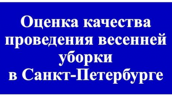 Оценка качества проведенной весенней уборки в районе