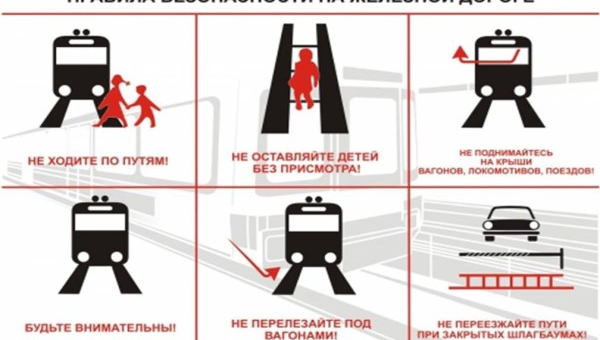 Правила безопасности при нахождении на железнодорожных путях